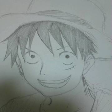 初描きルフィ