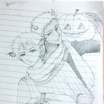 ハロウィンの青黒ちゃん