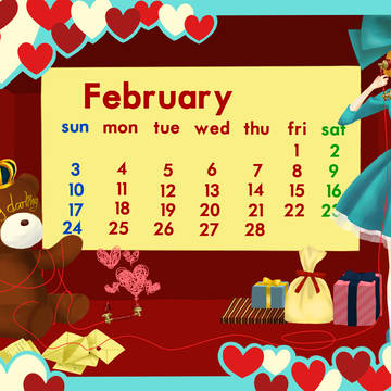 2013年2月のカレンダー