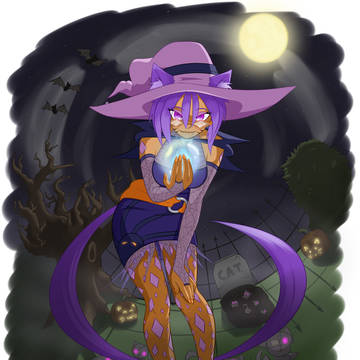 Zombie Kitten Sorceress Lavender