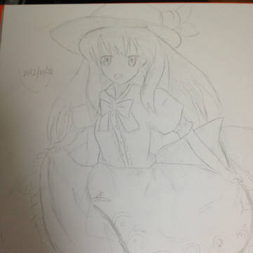 天子模写
