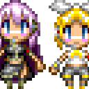 ドットちびルカ&ちびリン