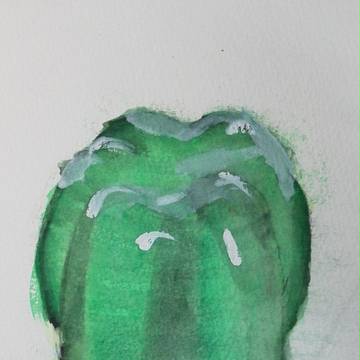 ピーマン　水彩画