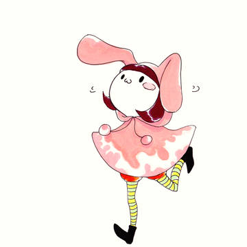 うさぎポンチョで”とりっく おあ とりーと”