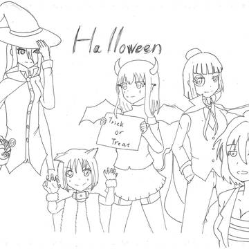 ハロウィンver宮守女子