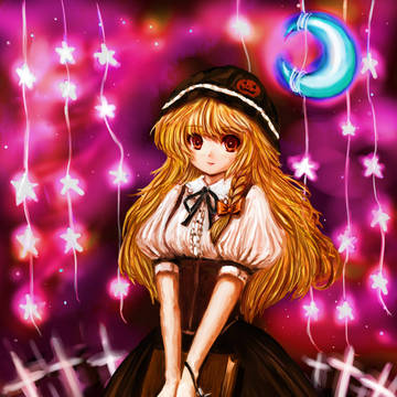 過去絵の魔理沙のハロウィンアレンジ