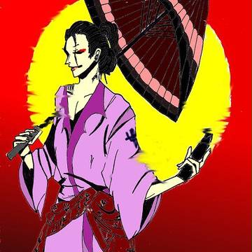 紅の似合う人