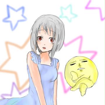 女の子と変な生物