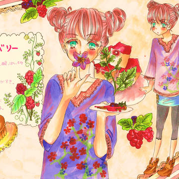 ラズベリー　擬人化