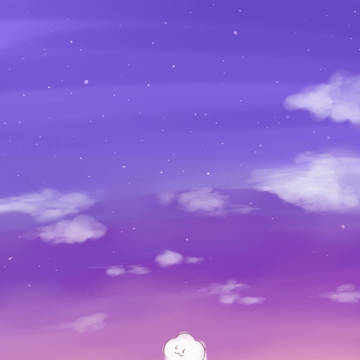 わたげと夕暮れ