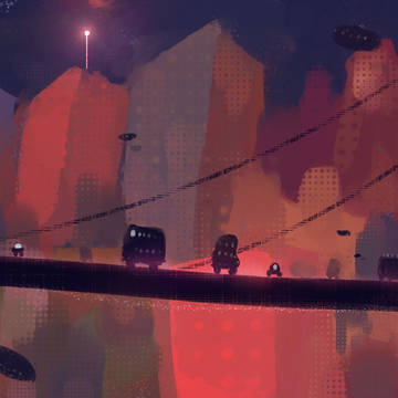 #a bridge across city
