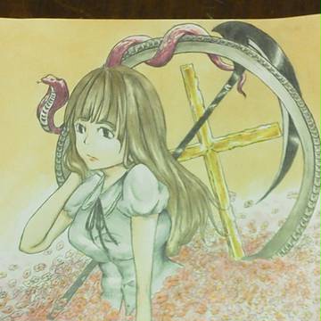 文化祭で出した絵