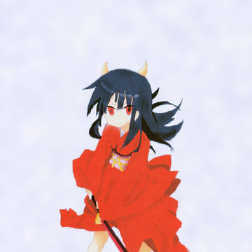 【初ＰＣイラスト】鬼姫（キキ）【オリジナル】