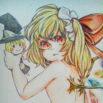 【着色】「まだ遊びたいのーっ」【線画お借りしました】