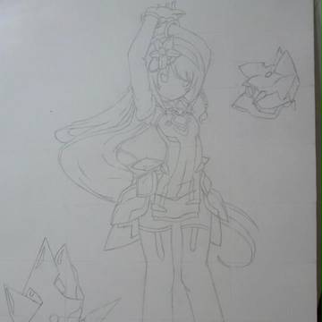 艾爾之光 喚雷師 線稿