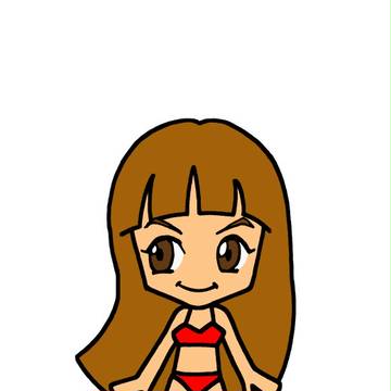ビキニ娘 着彩