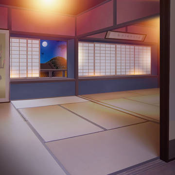 【背景】和室（夜）