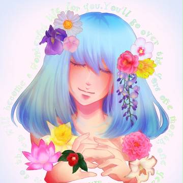 お花と女の子