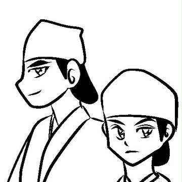 落書き 助さんと格さん(五代目)