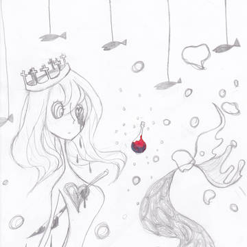 練習絵2　人魚姫