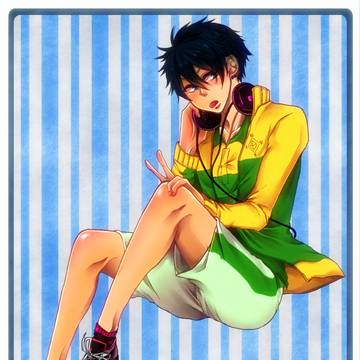 【友達の線画を】財前光くん【塗りました】