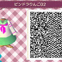 【とび森】輪るピングドラムの荻野目苹果ちゃんの服【マイデザイン】