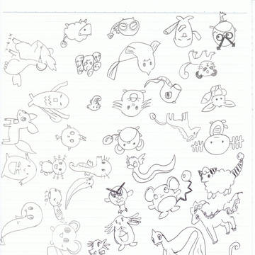 【ｐｋｍｎ】某ファミレスでのらくがき