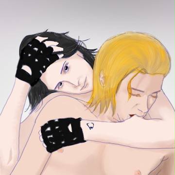 Loki & Thor cuddling somewhere