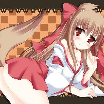 お狐様もふもふブランケット