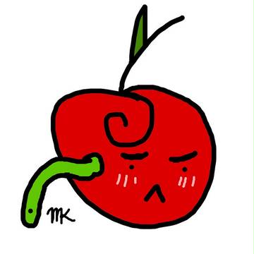 Unamused Apple