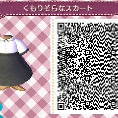 曇り空色のスカート