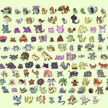 うろ覚えでポケモン描いてみたよ!