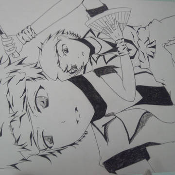 学園祭で描いた絵シリーズ1
