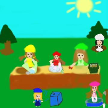 皿洗いレンジャー(動画プロフィール用画像)
