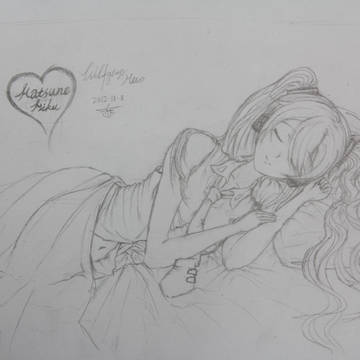 Sleeping miku