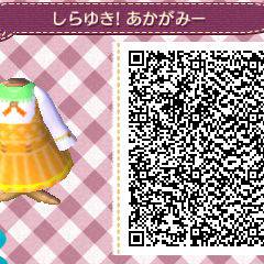 とび森　赤髪の白雪姫デザイン