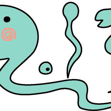 巳年年賀状用へび。