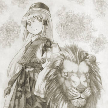 【鉛筆画】タロット:ストレングス