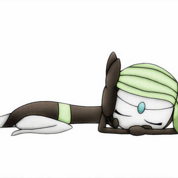 Meloetta sleeping