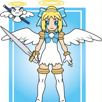 天使の女の子　イラレを使ってみる　その2