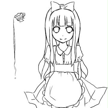 これを怖い絵にしてください。