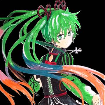 十字の首飾りの少女