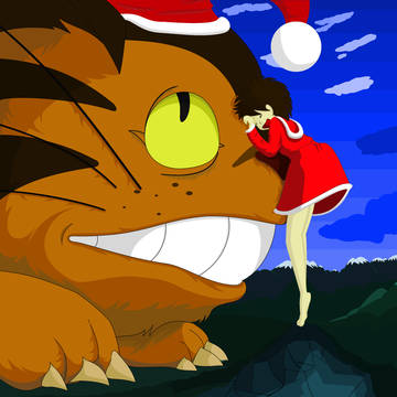 [ペイントとマウス]ネコバスとサツキ[ＸｍａｓVersion]