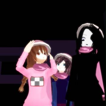 帽子とスカーフ