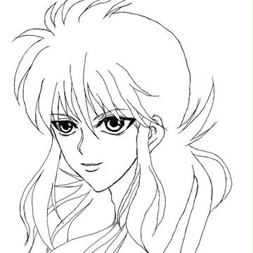蔵馬の線画