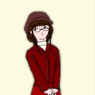 眼鏡をかけた女の子