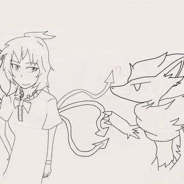 まともに人を描いた事ない奴がぬえ描いてみた