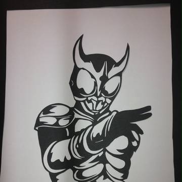 【誕生日プレゼント用】仮面ライダークウガ【切り絵】