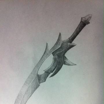 かっこいい武器を、描きたかったんだ