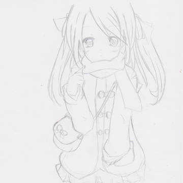 マフラーの女の子